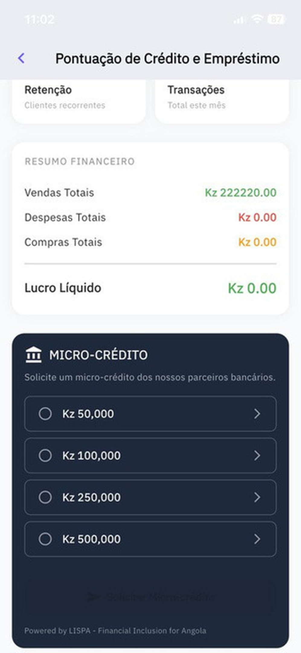 Do talão ao micro-crédito